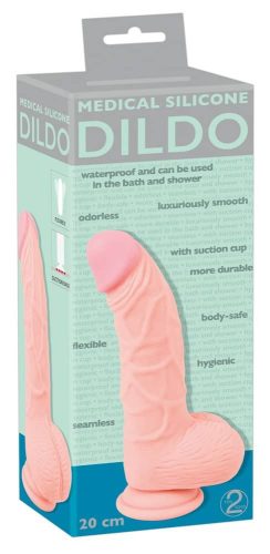 Medical Silicone Dildo 3 - Élethű dildó 20 cm